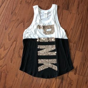 PINK razor back tank